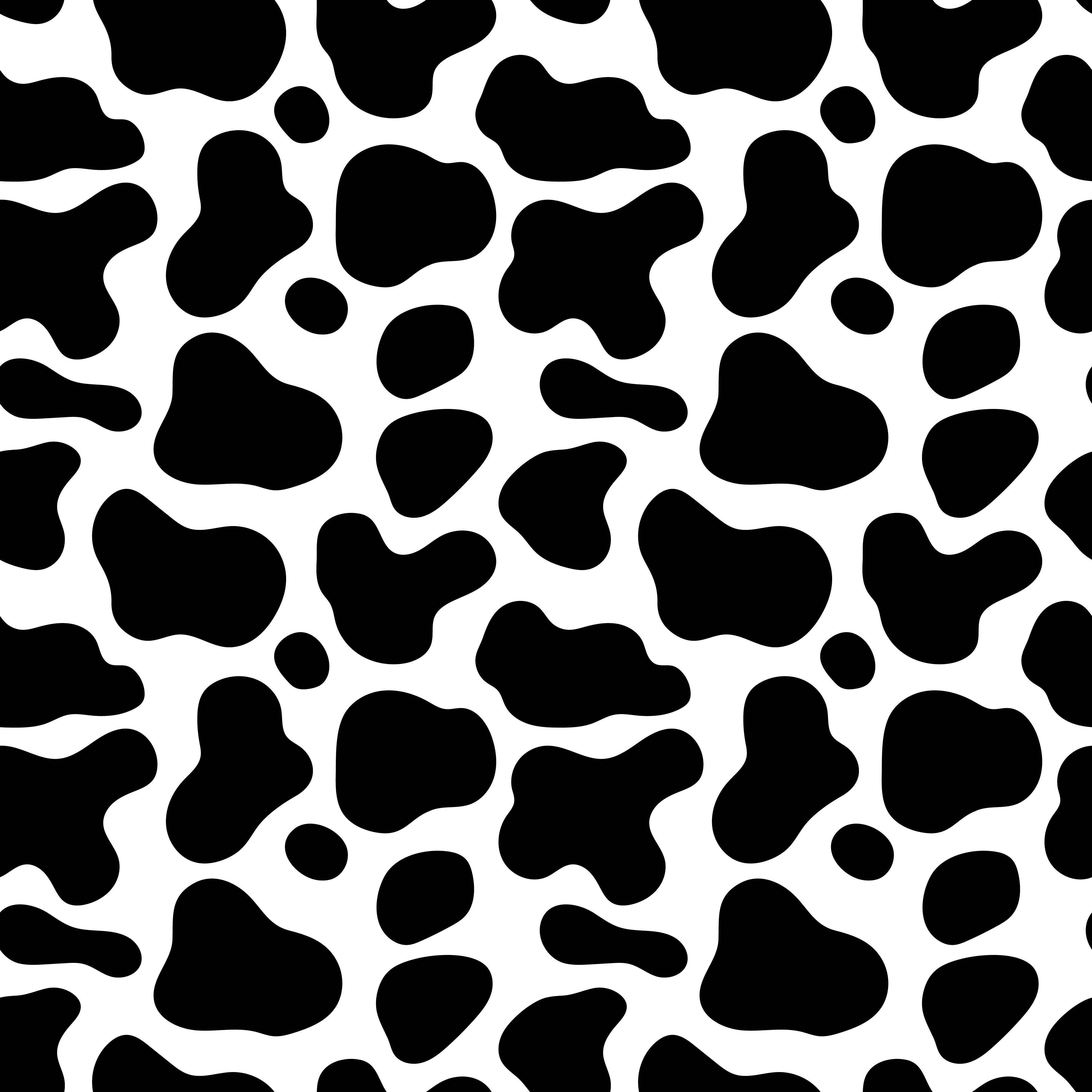 Seamless cow pattern